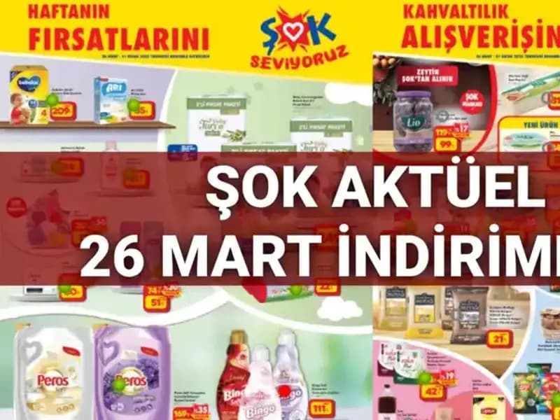 ŞOK Market'te 26 Mart Aylık İndirim Fırtınası: Hedefte Akıllı TV ve Piknik Masası Var!