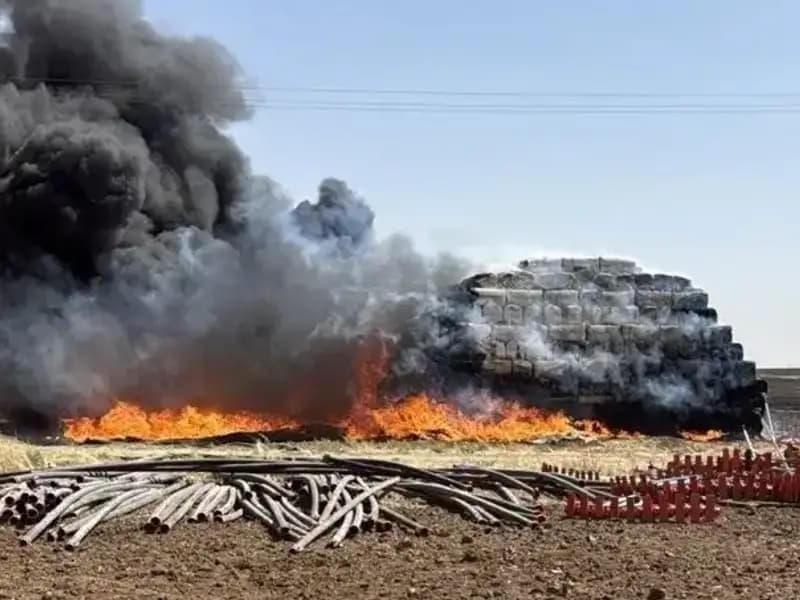 Mardin'de Korkutan Anız Yangını: Tarım Alanları Tehlikede