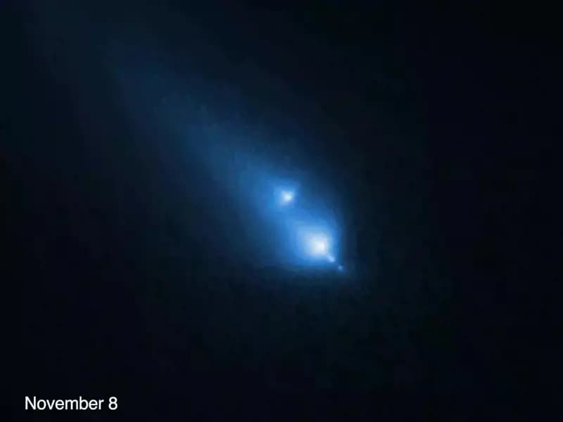 Hubble, K1 Kuyruklu Yıldızının Parçalanma Anını Gözlemledi