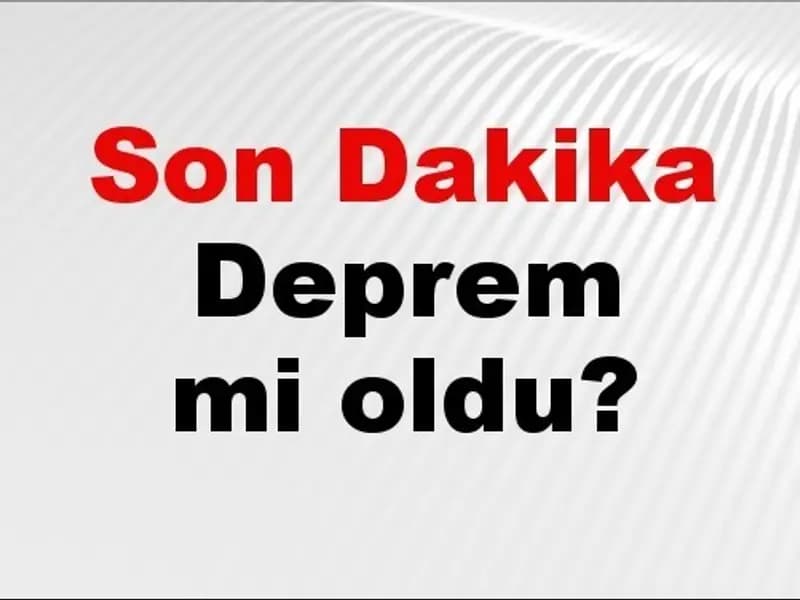 28 Mart 2026'da Türkiye'de Son Dakika Deprem Bilgileri