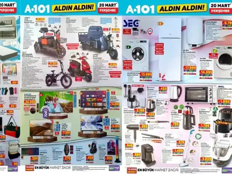 A101 Aktüel Kataloğu 20 Mart: Yatak, Halı ve Ayakkabılıklar Sizi Bekliyor!