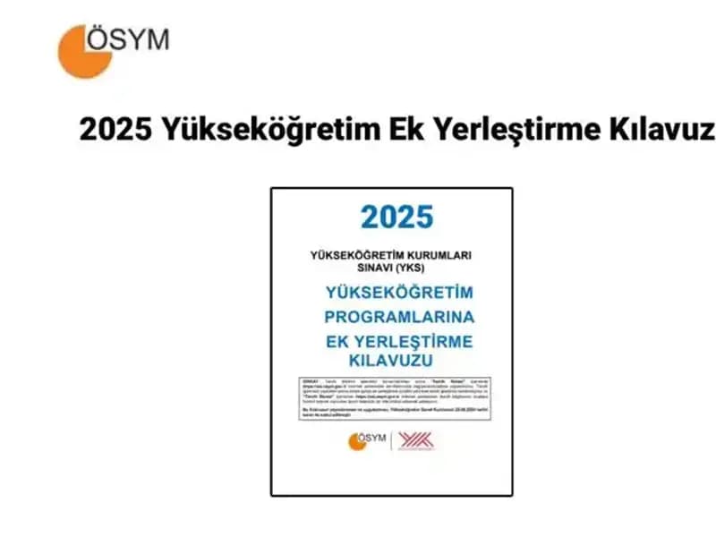 2025 Yükseköğretim Ek Yerleştirme Kılavuzu: ÖSYM'nin Beklenen Tarihleri