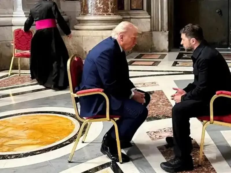 Zelenski, Trump ile en iyi görüşmesini Vatikan'da yaptığını açıkladı