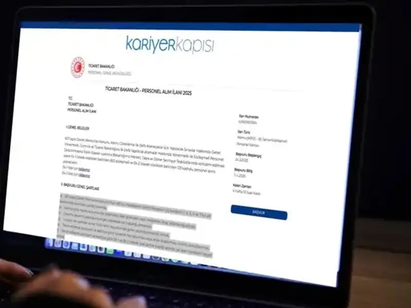 Ticaret Bakanlığı 2025 Personel Alımı için Başvuru Tarihleri ve Şartlar