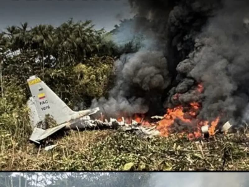 Kolombiya'da Askeri Uçak Kazasında 69 Kişi Hayatını Kaybetti