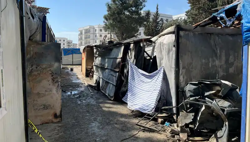 İşçilerin Kaldığı Konteynerde Yangın: Son Durum ve Olası Nedenler