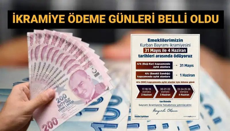 Emekliler İçin Bayram İkramiyeleri Hesaplara Ne Zaman Geçiyor?