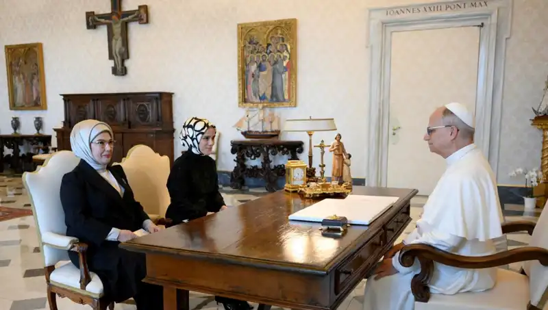 Emine Erdoğan ve Papa Leo: Gazze Meselesinde Bir Araya Geldiler